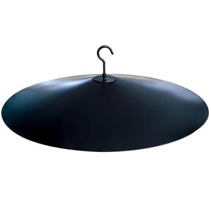 One-Piece 17" Metal Squirrel Baffle for Bird Feeder Poles & Hanging Feeders
