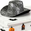 Silver Cowboy Hat Cowgirl Hat Costume Funny Hats Cosplay for Party