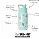 Simple Modern Gabby's Dollhouse Kids Water Bottle with Straw Lid | 14oz Insulated Stainless Steel Kids Tumbler & Spill Proof Toddler Cup for School, Girls, Boys | Summit | Gabby's Friends