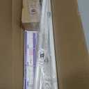 TVWOO Wrap Around Curtain Rods,White Curtain Rods 66 to 120 Inch,5/8 Inch Adjustable Blackout Curtain Rod with Brackets,Room Darkening Single Window Rod,Metal Hidden Curved Drapery Rods 66-120",White