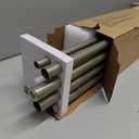 Antique Silver Double Curtain Rods for Windows, USFOOK Blackout Wrap Around Curtain Rods 32 to 58 Inch, 6/8 Inch Room Darkening Dual Rod Set, Decorative Drapery Poles for Home