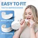 VitalSleep Snoring Mouthpiece, Clear Women's Anti Snore Mouthpiece, Adjustable with Teeth Impressions, Sleep Mask, Mouthpiece Cleaner and Brush