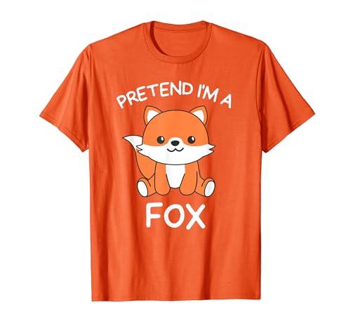 Pretend I'm A Fox Halloween Costume T-Shirt Size M