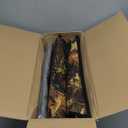 Weatherproof Heated Cat House for Outdoor in Winter, Heated Cat Bed Kitty Shelter with Cat Heating Pad, Insulated & Safe Escape Door, Warm House for Outside Stray Cat(Leaf Color, 12.6"x16.5"x16.9")