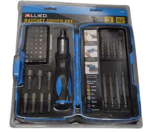 ALLIED 62PC Ratcheting Driver Set 66527