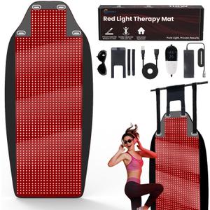 Red Light Therapy Mat - 74*33.5in (Extra 20% Larger) Red Light Therapy Pad Blanket with 1443pcs LED Beads (660nm + Infrared 850nm), for Full Body Pain Relief, Improve Sleep, for Home, Travel
