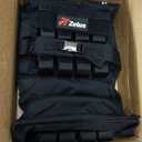 ZELUS Weighted Vest Men, 36lb. Weight Vest with Adjustable Iron Weights for Muscle Building Strength & Functional Training, Weighted Vest for Men with Reflective Strips. (Black)