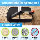Rhino BaseMate EVA Material - Patio Umbrella Base Weights up to 200 Lb. | for Cantilever, Regular, or Any Offset Umbrella Base | 4-Part, 900D Heavy-Duty, All-Weather (Square)