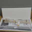 WOPITUES Floating Shelves with Gold Metal Guardrail, Shelves for Wall Decor Set of 3, Wall Shelves for Bedroom, Bathroom, Kitchen, Living Room, Plants, Picture Frames, Art- Black and Gold (15.7 inch)