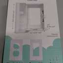 Outlet Cover BOX Baby Proofing (1-Pack) Patented Dual-Lock for Much Better Toddler Proofing, Easy Operation, Simple 3 Step Install with Included Screws. Provides Extra Space Inside for Plugs,Adapters (White)