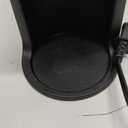 Mini Single Serve Coffee Maker for K Cup and Ground Coffee, Fast Brew One Cup Coffee Machine with Descaling Reminder and Water Window, 6 to 12 oz. Brew Sizes, Black (9.45 Inches)