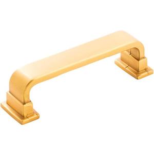 Belwith Keeler B077893BGB Brighton Collection Pull, 3-3/4 Inch (96mm) Center to Center, Brushed Golden Brass