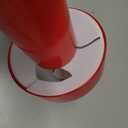 Modern Mushroom Design LED Desk Lamp with 3 Color Temperature Touch Control USB Rechargeable for Restaurant Study (Red)