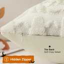 Artscope Halloween Pillow Covers 16 x 16 Set of 2 Decorative Ghost Holiday Pumpkin Throw Pillow Cases Soft Plush Faux Fur Couch Cushion Case for Farmhouse Halloween Sofa Bed Room Home Decor-Beige