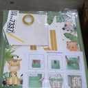 Wild One Birthday Decorations Boxes with Letters and ONE Banner Sets Jungle Safari Animal Theme Blocks for Kids Boys First 1st Birthday Party Supplies