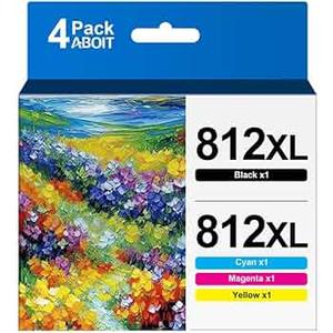 NEXTPAGE 812XL Ink Cartridges 3pk Remanufactured Replacement for T812XL Ink Cartridges Combo Pack for Workforce Pro WF7840 WF7820 WF7310 ECC7000 Printer (T812, Cyan, Magenta, Yellow 2 Pack)