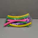 2 Pack Color Hoop - Size & Length Adjustable, Plastic Toys for Kids & Party Games, Gymnastics & Dog Agility Equipment, Christmas Wreath