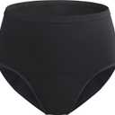 Women’s Incontinence Underwear Maximum Absorbency 5.6 oz Leak Proof Panties Washable Postpartum Bladder Control High Waisted Briefs 1 Pack (Black, M)