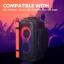 Speaker Cover Case Compatible with JBL PartyBox 120/PartyBox 110, Protective Dustproof Carrying Cover with Open Bottom (No Velcro), Side Pockets for Outdoor Travel, Parties, Home Use, or JBL partybox 120/110 