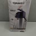 Airpot Coffee Dispenser Thermal with Pump,3L/102 Oz Insulated Stainless Steel Large Airpot Coffee Carafe Lever Action for Hot/Cold Water,Thermal Carafe for Hot Cocoa for Parties (101.4 Ounces)