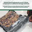 11" x 12" Vacuum Seal Zipper Bags, 100 Count 5.5 Mil BPA Free Black & Clear