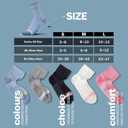 BRISIRA Coolmax Bamboo Viscose Running Compression Quarter Socks Women Moisture Wicking Anti Blister Athletic Ankle Cushion (S)