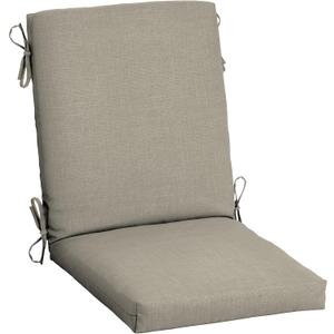 Arden Selections earthFIBER Outdoor Dining Chair Cushion, 20 x 20, Water Repellent, Fade Resistant, 1-Piece Cushion for Dining Chairs 20 x 20, Sandbar Taupe Texture