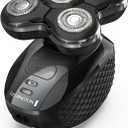 Remington XR7000 Balder Pro Rotary Shaver Rechargeable Waterproof Electric Razor for Men Cordless Lithium Power 5 Dual Track Flexing Heads and Pop-Up Trimmer Black (1 Count (Pack of 1))