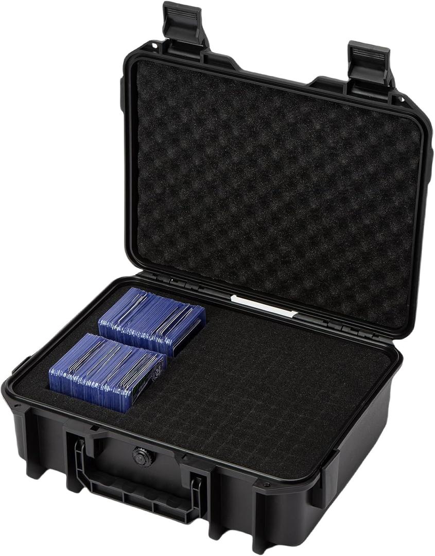 Toploaders card case Trading Card Storage Case | Stores 350+ Toploaders, Fits 3"x4" Sports Cards & ONE-Touch Magnetic Holders