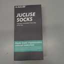 Juclise Lightweight Merino Wool Hiking Mirco Crew Socks Compression Moisture Wicking Anti-Blister Cushioned Breathable (XL)