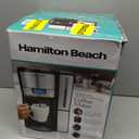 Hamilton Beach One Press Programmable Dispensing 12 Cup Coffee Maker with Internal Coffee Pot, Stays Warm and Fresh for Hours, 60 oz. Removable Reservoir, Black & Stainless Steel (47950)