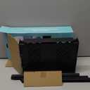 LockerMate Adjust-A-Shelf Locker Shelf & Organizer, Extends to Fit Your Locker, Includes Storage Drawer, Black