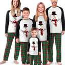 Rnxrbb 2025 Family Christmas Pajamas Pjs Set Matching Christmas Pajama Xmas Sleepwear for Couples Adult Women Men Kids (3T)