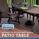 US Weight Durable 50 Pound Umbrella Base Designed to be Used with a Patio Table