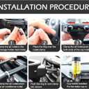 1 PC Car Cup Holder with 3 Pairs Outlet Hooks, Anti-Slip Adjustable Cup Holder Expander for Car Air Vent, Universal for Cars Trucks with Horizontal Blade Vents (Black)