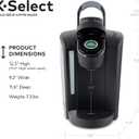 Keurig K-Select Single-Serve K-Cup Pod Coffee Maker, Matte Black