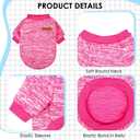3 Pack Dog Sweaters for Dogs Girl Boy Winter Fleece Clothes Warm Soft Dog Sweatshirt Outfit for Dogs Cats Pet Apparel (Rose+Light Blue+Purple, Medium)