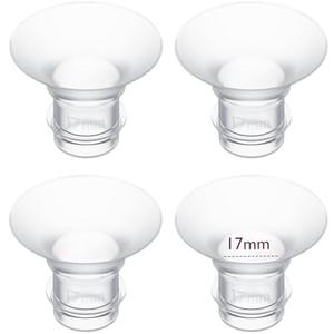Momcozy 17mm 4Count Flange Insert Compatible with 24mm Flange/Shield of Most Pumps