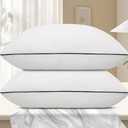 Vorouhals Hotel Collection Bed Pillows for Sleeping 2 Pack Standard Size Cooling Pillows Set of 2 for Back, Stomach or Side Sleepers, Super Soft Down Alternative Microfiber Filled Pillows