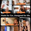 Upgraded Car Phone Holder for Magsafe [98+LBS Strongest Suction & 2400gf Magnetic] Vacuum Magnetic Phone Holders for Your Car 360 Adjustable Car Phone Mount for iPhone & Android Orange