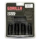 Gorilla Automotive 21631BC Black Chrome Small Diameter Wheel Locks (12mm x 1.50 Thread Size)