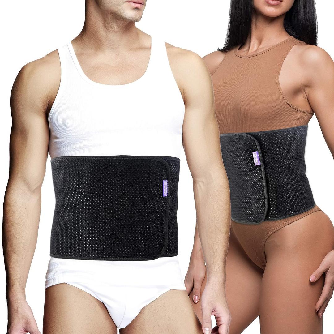 Everyday Medical Abdominal Binder Post Surgery - Healing and Reduce Swelling After C-Section, Abdomen Surgeries, Tummy Tuck, Bladder & Gastric Bypass Belly Girdle S/M