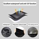 Chest Freezer Cover Deep Freezer Covers for Outside 7.0 Cubic Feet FreezerTop with Zipper to Open Waterproof and UV protection Extend their Service Life (38"W23"D34"H)
