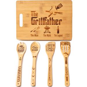KOLWOVEN Dad Cutting Board Gifts for Dad from Daughter, Christmas Gifts for Dad from Daughter, Gifts For Father Day from Son, Daughter, Gifts for Husband from Wife (Dad Cutting Board Gifts)
