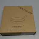 SENSARTE Nonstick Frying Pan Skillet, Swiss Granite Coating Omelette Pan, Healthy Stone Cookware Chef's Pan, PFOA Free (9.5 Inch) (Gray)