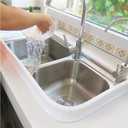 2021 Collapsible Threshold Water Dam -Bathroom Water Stopper Flood Silicone Shower Barrier Dry And Wet Separation Collapsible Shower Threshold (72 Inch)