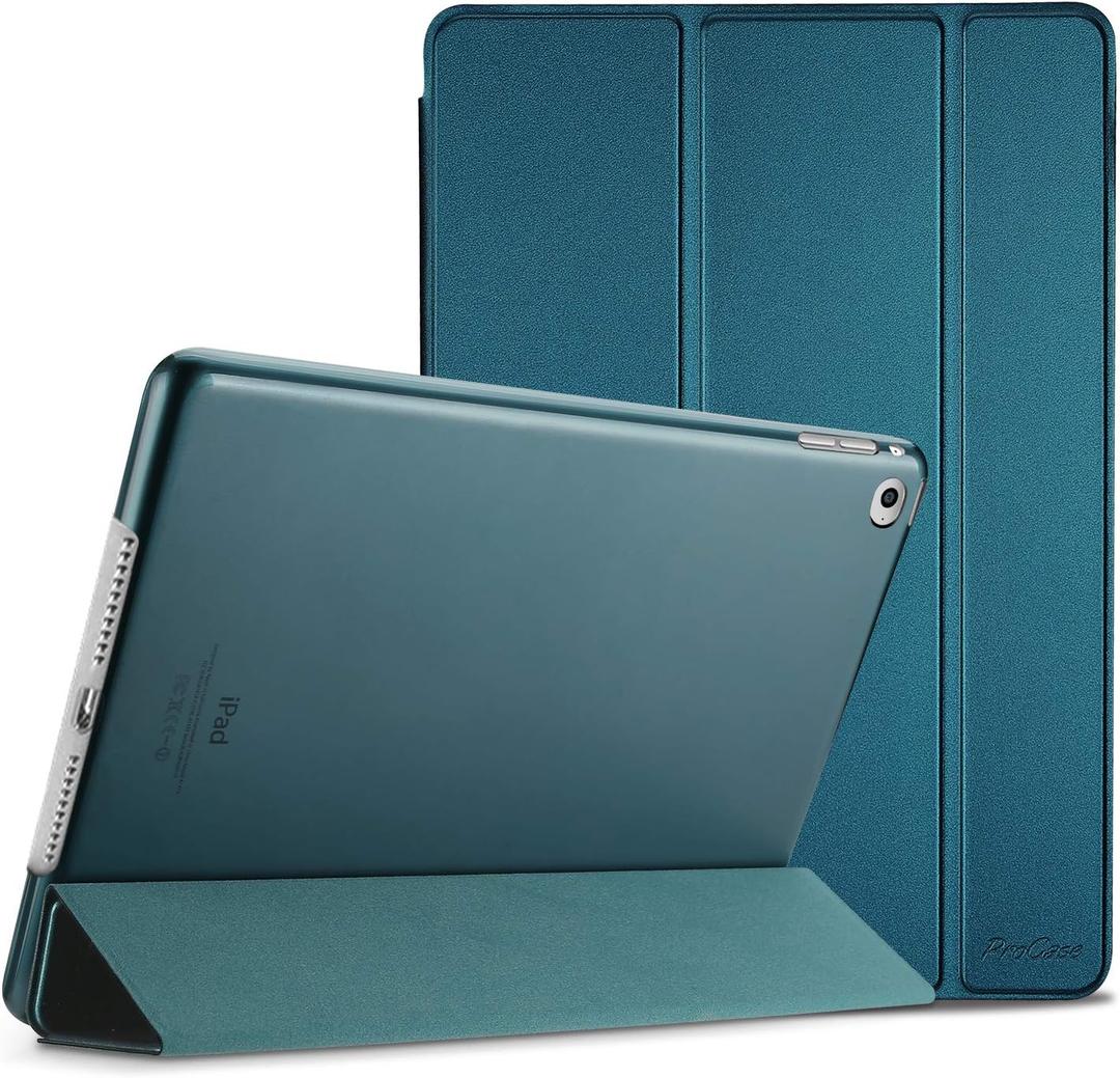 ProCase Smart Case for iPad Mini 4 2015(Model: A1538 A1550), Ultra Slim Lightweight Stand Case with Translucent Frosted Back Smart Cover for iPad Mini 4th Gen 2015 7.9 Inch - Teal