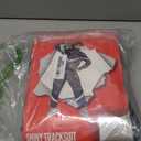 Morph Silver 80s Track Suit Mens 80s Costumes For Men, 1980s Costume For Women, Halloween Costumes For Adults Tracksuits 90s (XX-Large)