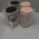 Reusable Glass Mason Jars Cups with Lids and Straws Silicone Sleeves, 4 Pack 24Oz Wide Mouth Smoothie Cups Glass Bubble Tea Cup, Leakproof drinking glasses Water Bottle Travel Tumbler for Large Pearl (Black & Rose Pink)