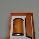 Knife Sharpener Tool, Rolling Knife Sharpener Kit, Knife Sharpening with Diamonds and Ceramic for Steel of Any Hardness, Kitchen knife Sharpener with 15 & 20 Degree Magnetic Angle(Brown)